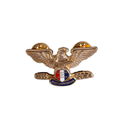 High Quality Souvenir Custom Logo Metal Hard Enamel Badge Fashion Jersey Decorative Lapel Pins for Clothes