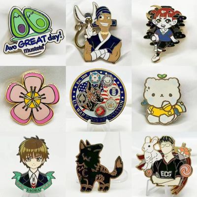 satın al Özel Logo Metal Sert Enamel Rozet Moda Cemiz Dekoratif Lapel Pins online manufacture