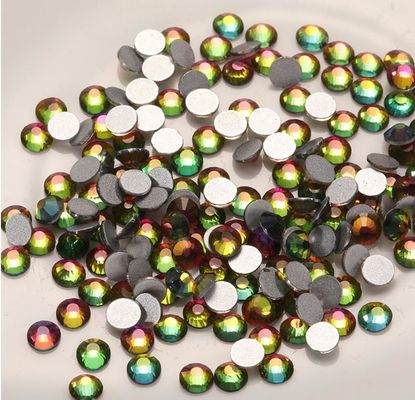 Round Manicure Medal Rhine Stones Jewelry Clothing Transparent Rhinestones
