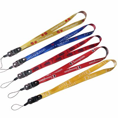 satın al Özel Logo Ekoloji dostu Polyester Lanyard promosyon hediyeleri ve kimlik kartları için İpek ekran baskı ile online manufacture