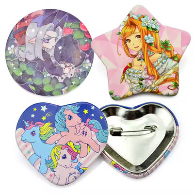 satın al Promosyon Hediyeler için Özel Logo 37mm Teneke Malzemeden Yapılmış Rozet Yaka İğnesi online manufacture