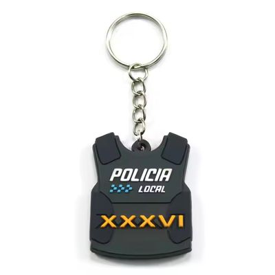 satın al Custom Logo PVC Rubber Keychain with 3D/2D Design for Promotional Keyrings online manufacture