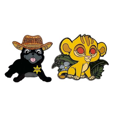 Üretim Özel Yapılandırılmış Tatlı Hayvan Pin Metal Badge Özel Kedi Sert Enamel Pin