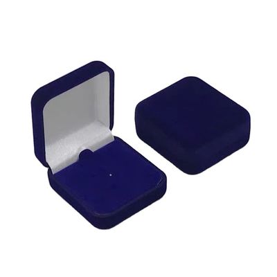 Küçük kare sert hediye ambalaj kutusu Lapel Pinler Paket Kadife Kutusu