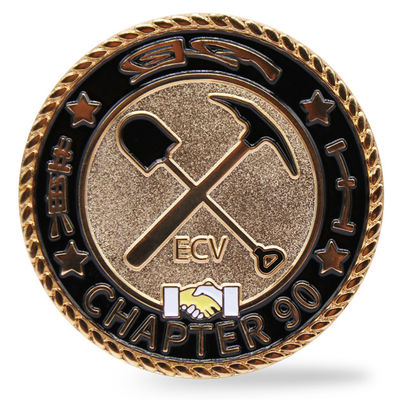 İyi bir fiyat. Altın kaplama yumuşak emaye özel madeni para 2 inç Anma Çatışma para koleksiyon eşyaları için çevrimiçi