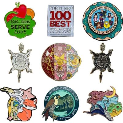 Özel Üretici Metal Lapel Pin Özel Yumuşak Sert Enamel Pin