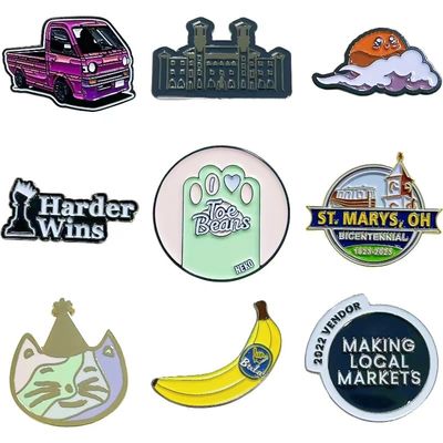 Şapka Yakası Kıyafetler Rozet Logo Özel Metal Pinler Rozet Karikatür Hayvan Karakteri Lapel Pin Enamel Pin