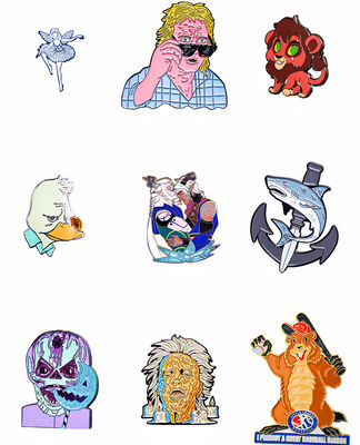 Anime ve karikatür için Glitter Metal Badge ile Özel Yumuşak Enamel Pin