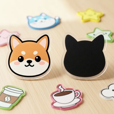 İyi bir fiyat. Güçlü manyetik tasarımı ve özelleştirilebilir boyutu ve şekli olan özel yüksek şeffaf akrilik buzdolabı çıkartması çevrimiçi