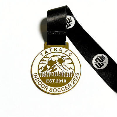 Custom zinc alloy medals with enamel finish are personalized sports awards for any event.