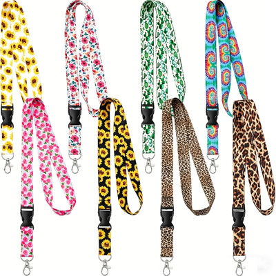 Özel Tasarımlı Polyester Medalya Kurdeleleri İçin İpeklik Baskılı Kişiselleştirilmiş Lanyards
