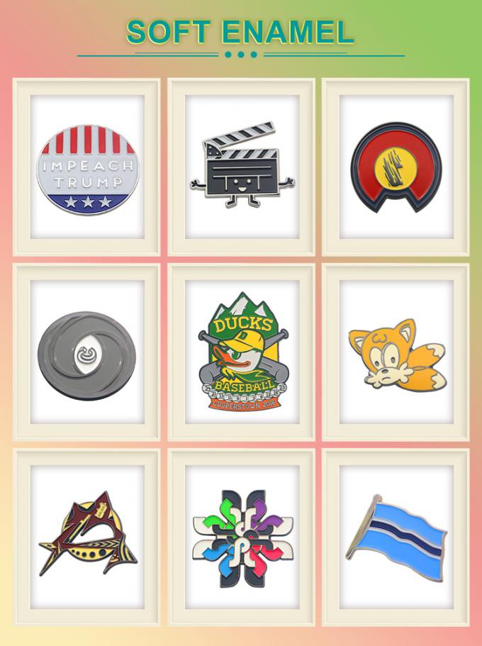 Özel Enamel Pin Hiç Minimum Parlaklık Broş Anime Sert Enamel Pin Yumuşak Lapel Rozet 2