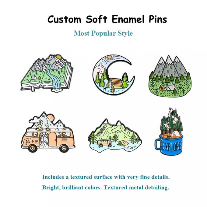 Özel Toplu Metal Tatlı Karikatürler Anime Lapel Pin Badge Özel Logo Tasarımı ile Yumuşak Sert Enamel Pinler 3