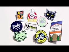 Custom Antique Gold-Plated Metal Iron Zinc Alloy Enamel Lapel Pins & Brooch Badges with Soft Hard Di